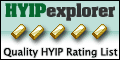 hyipexplorer.com The most hyped monitoring HYIP. A lot of investors. Effective advertising.